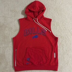 Buffalo Bills Nike Sidelines Sleeveless Hooded Sweatshirt